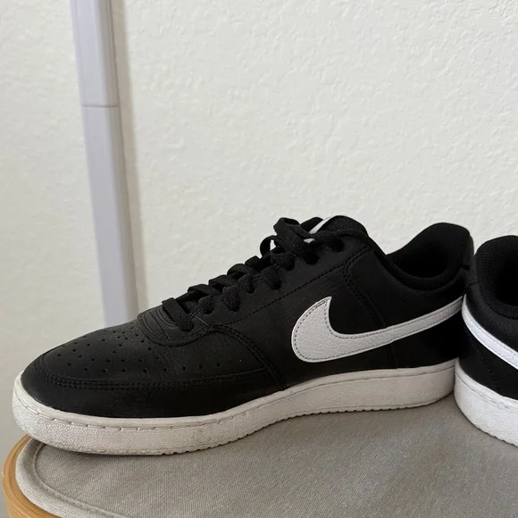 Nike Court Vision Men's Black and White Sneakers CD5463-001 - Picture 4 of 8